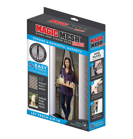 Magic Mesh Magnetic Screen Door 80x36 Inch