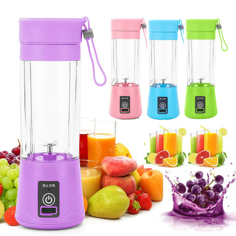 Portable 380ML Juicer Blender Bottle Rechargeable Battery