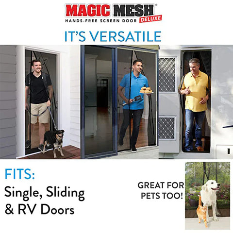 Magic Mesh Magnetic Screen Door 80x36 Inch